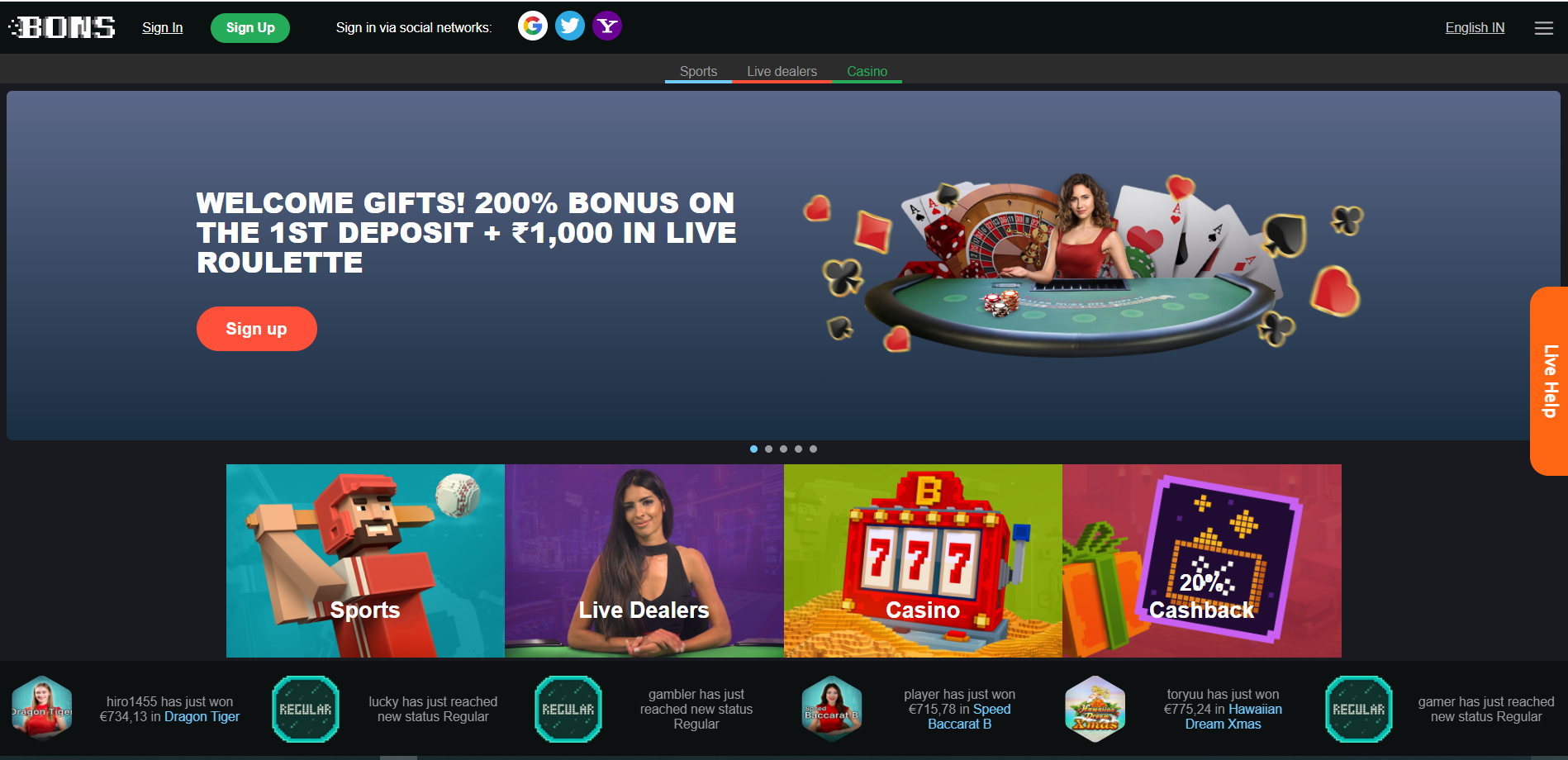 Bons Casino – Best Online Casino Games and Bonuses