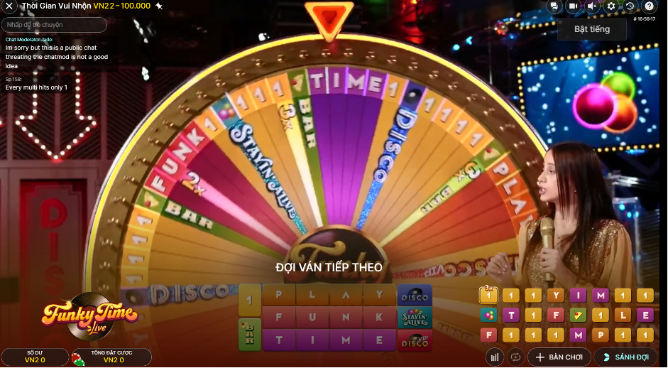 Mục đích của trò chơi là dự đoán bánh xe sẽ dừng ở ô nào sau mỗi vòng quay.